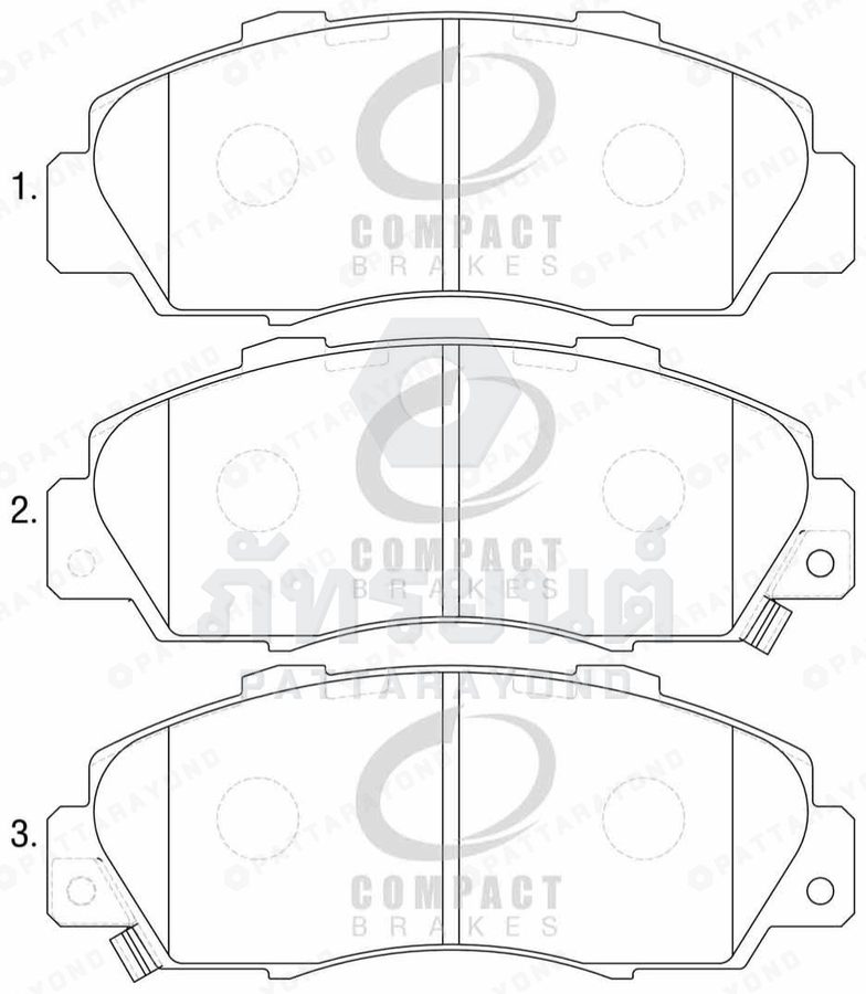 ผ้าเบรคหน้า HONDA A/C98-2001,CF4
