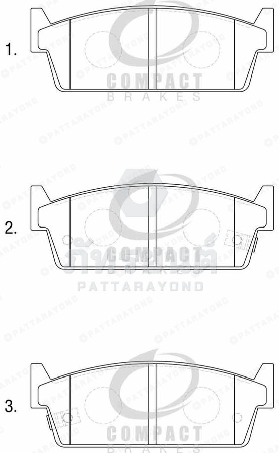 ผ้าเบรคหลัง NISSAN A31-2000