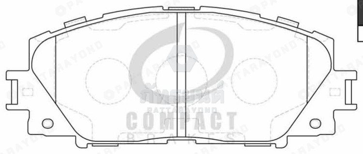 ผ้าเบรคหน้า TOYOTA YARIS,VIOS-NEW