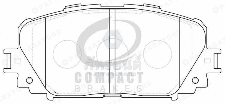 ผ้าเบรคหน้า TOYOTA YARIS 1.5 2006-2015