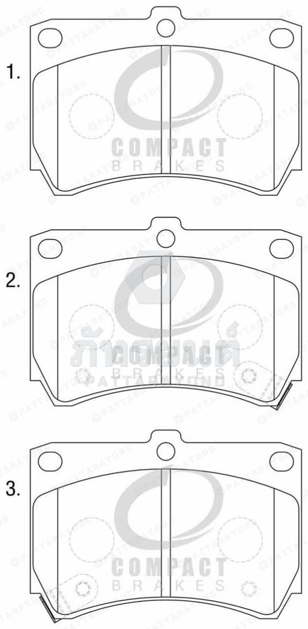 ผ้าดิสเบรค MAZDA 323 SEDAN-F,FORD LASER-F