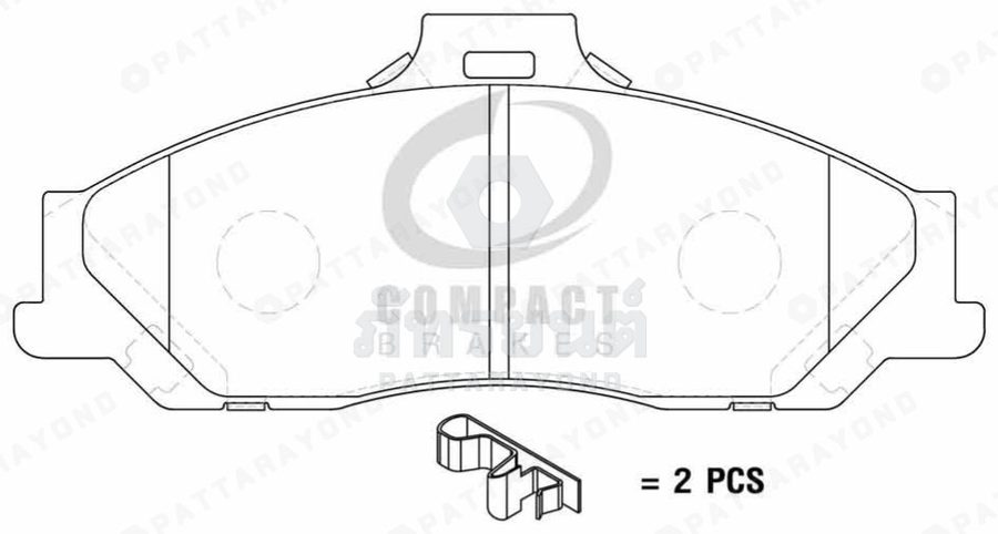 ผ้าดิสเบรคหน้า MAZDA F/T,R/G